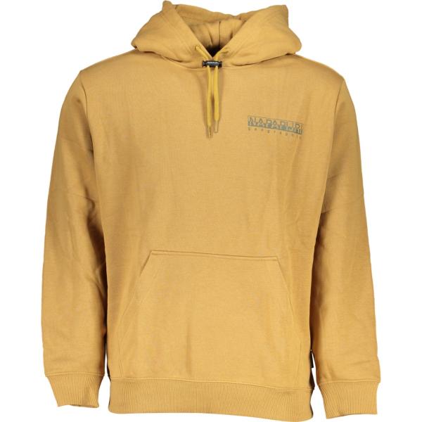 felpe con cappuccio Napapijri giallo con stampe