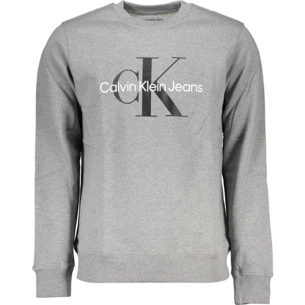 felpe Calvin klein grigio con stampe