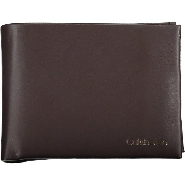 portafogli Calvin klein marrone con stampe