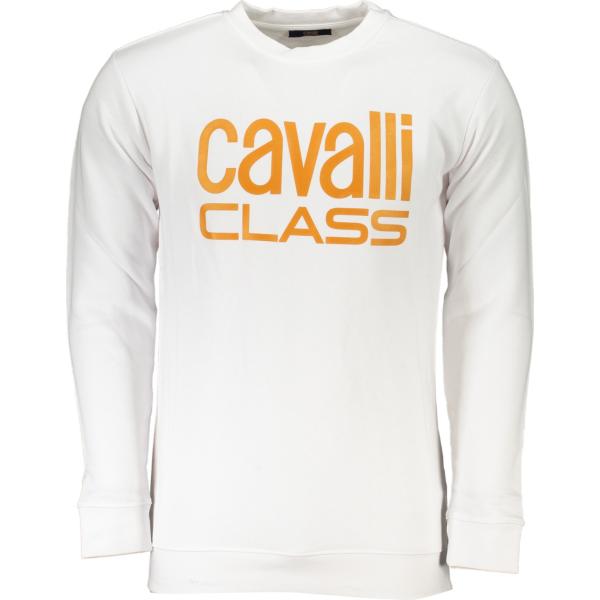 felpe Cavalli class bianco con stampe