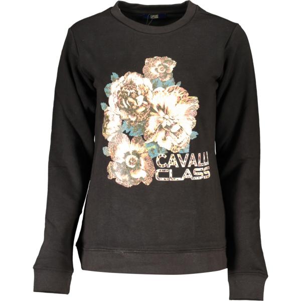 felpe Cavalli class nero con stampe