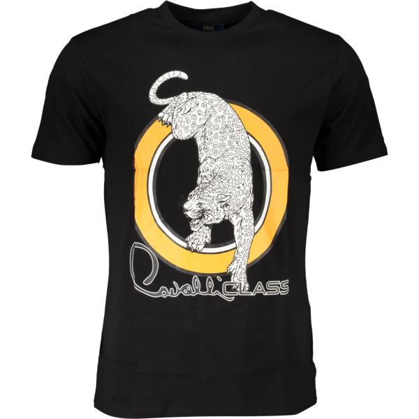 t-shirt Cavalli class nero con stampe