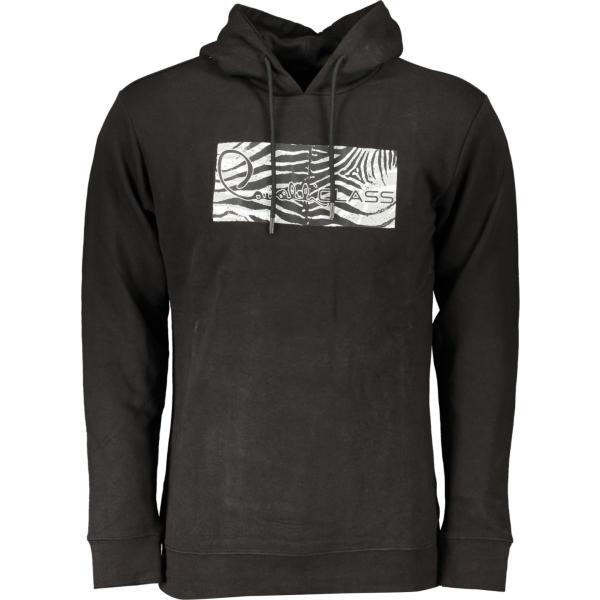 felpe con cappuccio Cavalli class nero con stampe