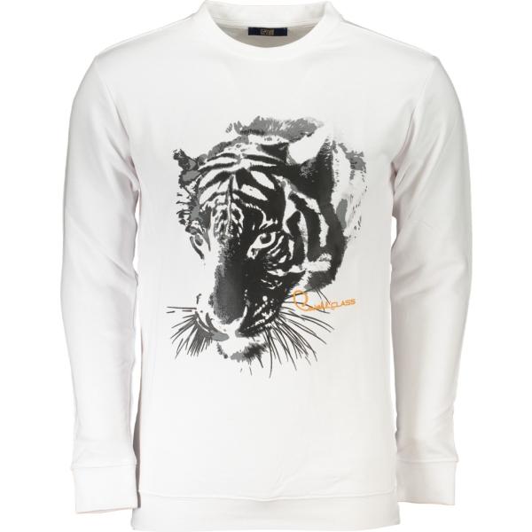 felpe Cavalli class bianco con stampe