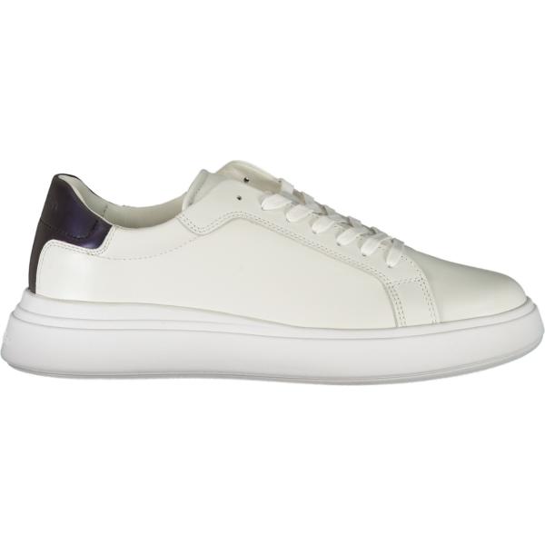 sneakers Calvin klein bianco con stampe