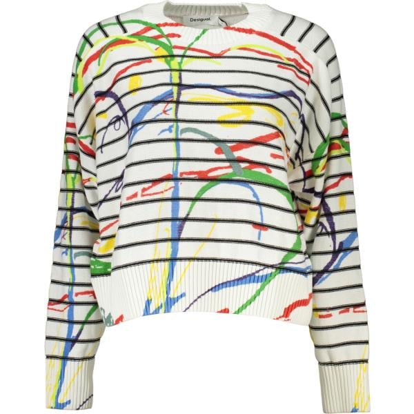 maglieria Desigual bianco con stampe