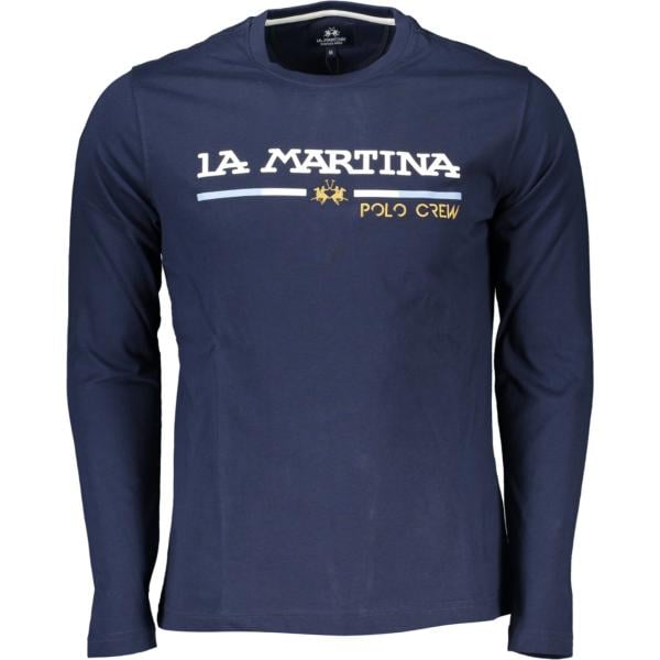 t-shirt La martina blu con stampe
