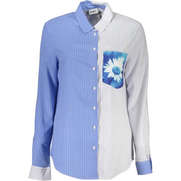 camicie Desigual blu con stampe