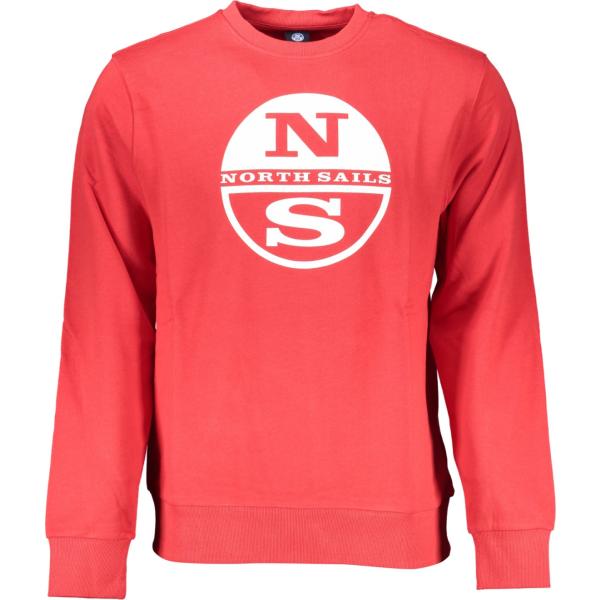 felpe North sails rosso con stampe