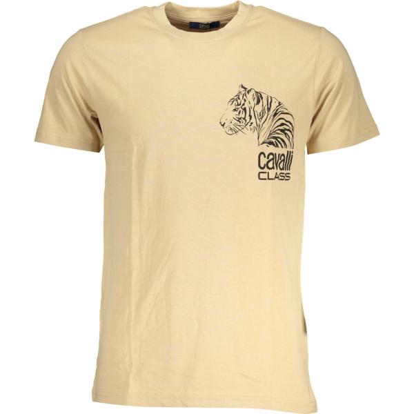 t-shirt Cavalli class marrone con stampe