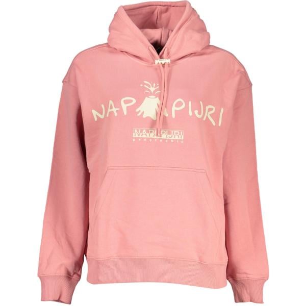 felpe con cappuccio Napapijri rosa con stampe
