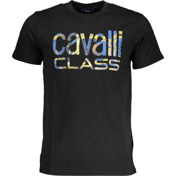 t-shirt Cavalli class nero con stampe
