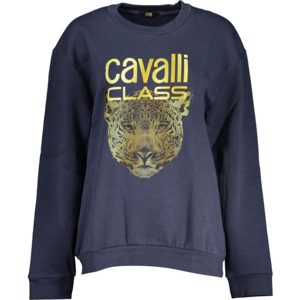felpe Cavalli class blu con stampe