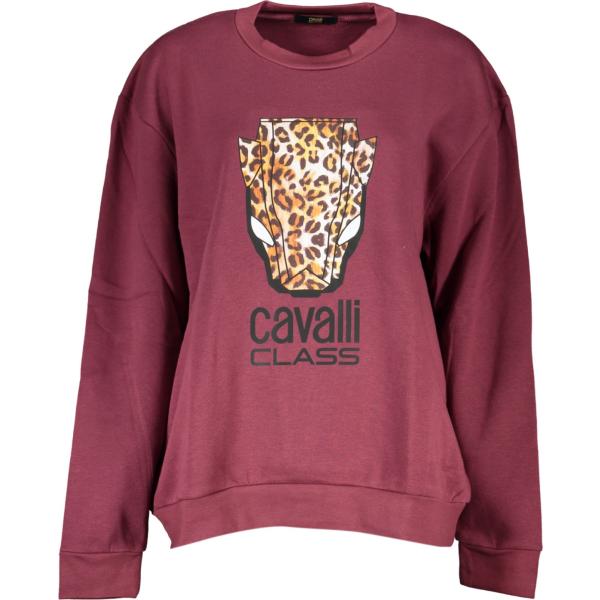 felpe Cavalli class viola con stampe