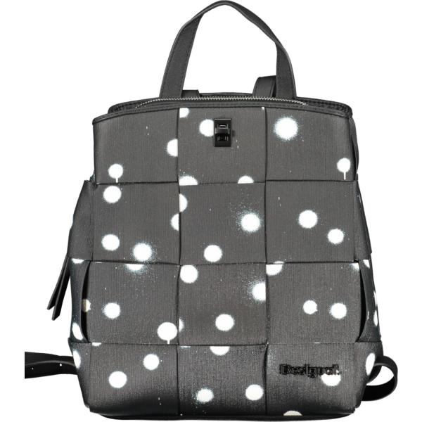 zaini Desigual grigio a pois