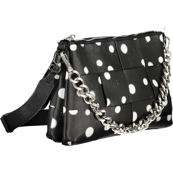 borse a spalla Desigual nero a pois