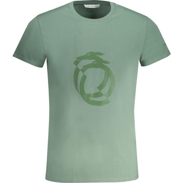 t-shirt Trussardi verde con stampe