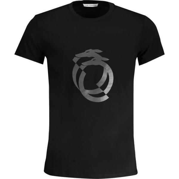 t-shirt Trussardi nero con stampe
