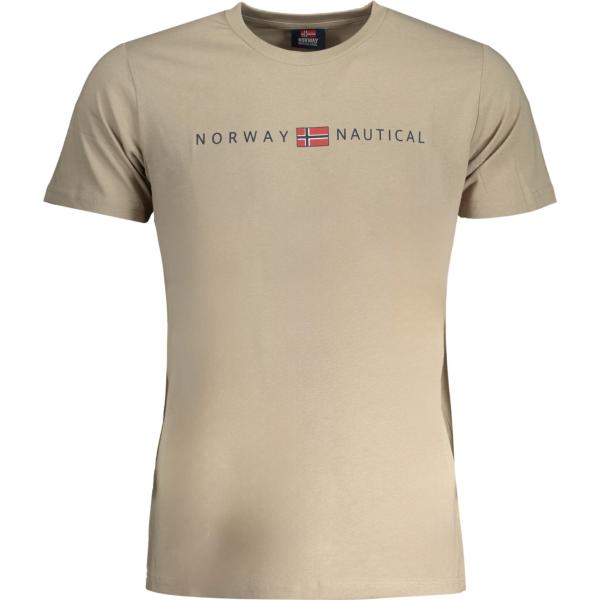 t-shirt Norway 1963 marrone con stampe