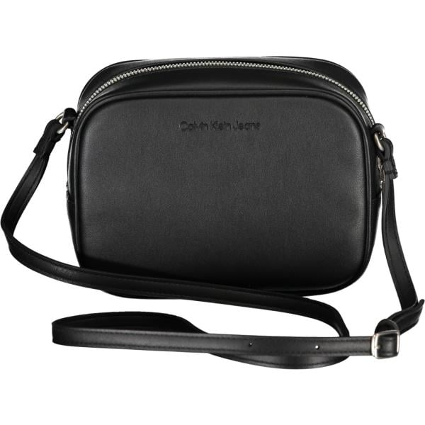 borse a tracolla Calvin klein grigio con stampe