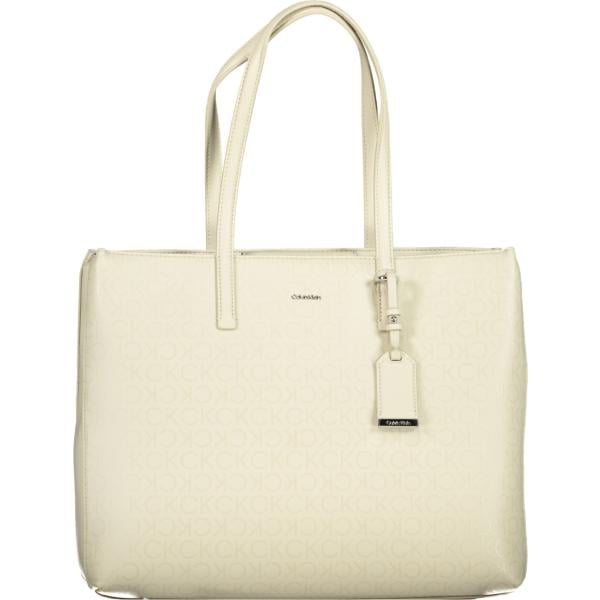 borse a spalla Calvin klein bianco