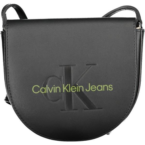 borse a tracolla Calvin klein grigio con stampe