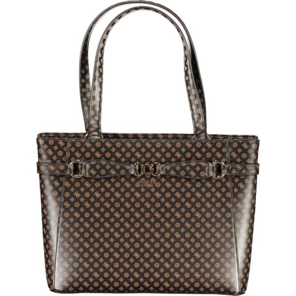 borse a spalla Guess jeans marrone