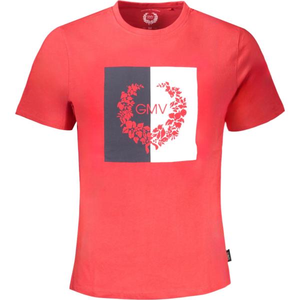 t-shirt Gian marco venturi rosso con stampe