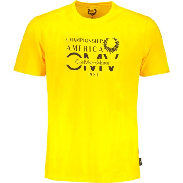 t-shirt Gian marco venturi giallo con stampe