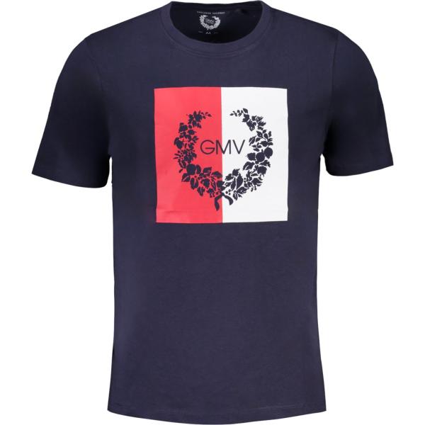 t-shirt Gian marco venturi blu con stampe