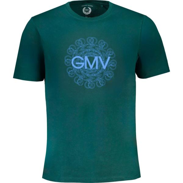 t-shirt Gian marco venturi verde con stampe