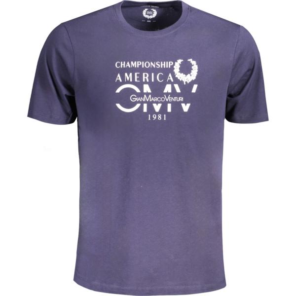 t-shirt Gian marco venturi grigio con stampe