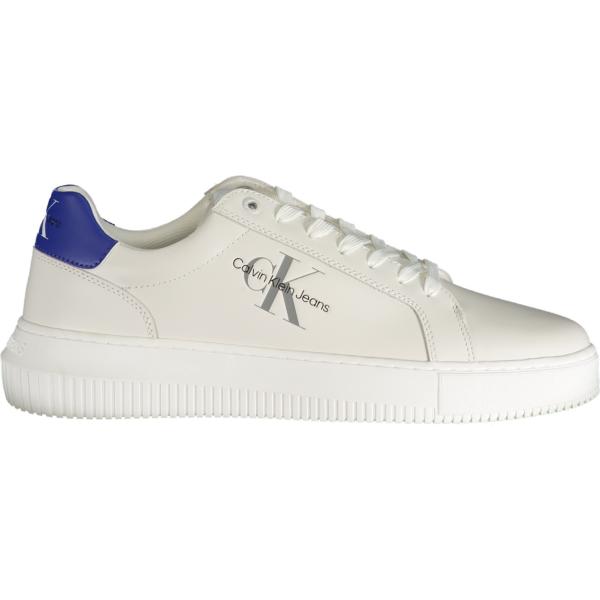 sneakers Calvin klein bianco con stampe