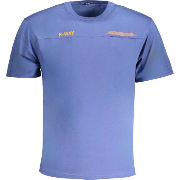t-shirt K-way viola con stampe