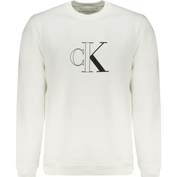 felpe Calvin klein bianco con stampe