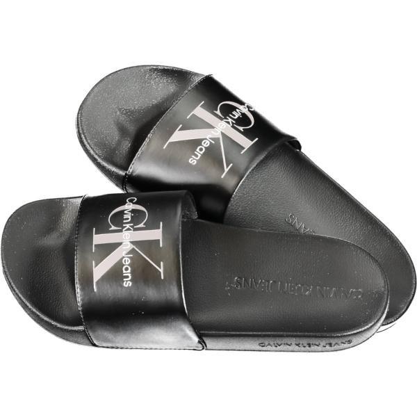 ciabatte Calvin klein nero con stampe