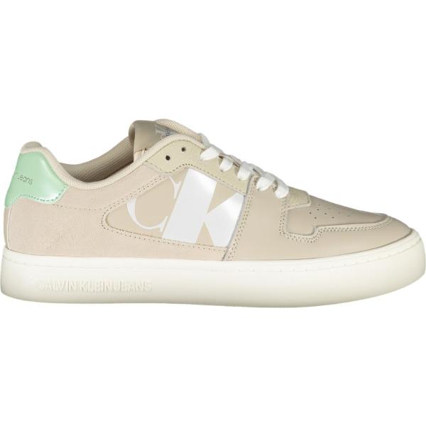 sneakers Calvin klein bianco con stampe