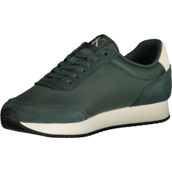 sneakers Calvin klein verde con stampe