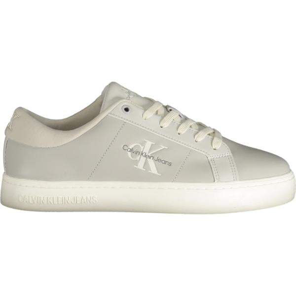 sneakers Calvin klein grigio con stampe
