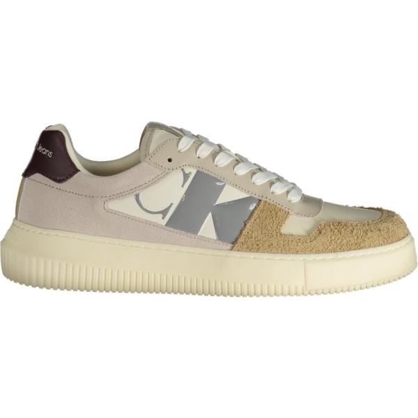 sneakers Calvin klein marrone con stampe