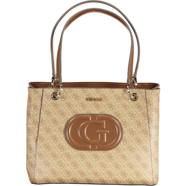 borse a spalla Guess jeans marrone