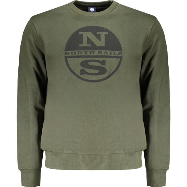 felpe North sails verde con stampe