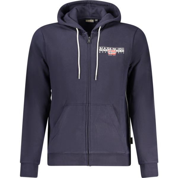 felpe con cappuccio Napapijri blu con stampe