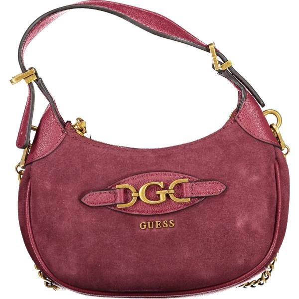 borse a spalla Guess jeans viola