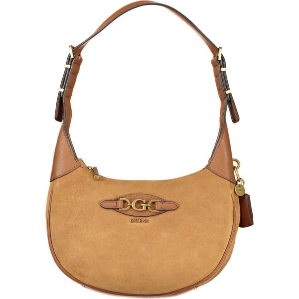 borse a spalla Guess jeans marrone