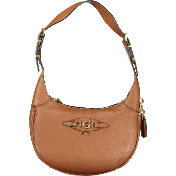 borse a spalla Guess jeans marrone