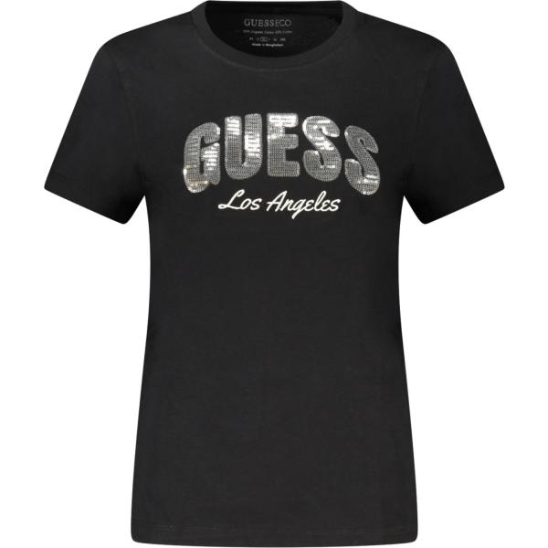 t-shirt Guess jeans nero