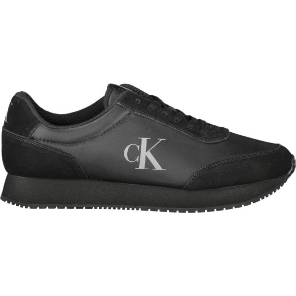sneakers Calvin klein nero con stampe