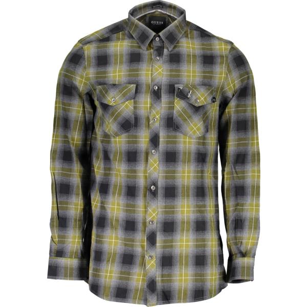 camicie Guess jeans grigio con stampe