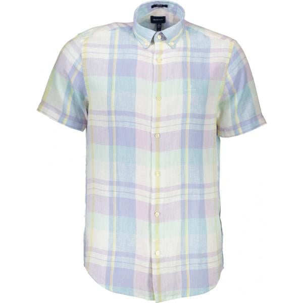 camicie a manica corta Gant grigio